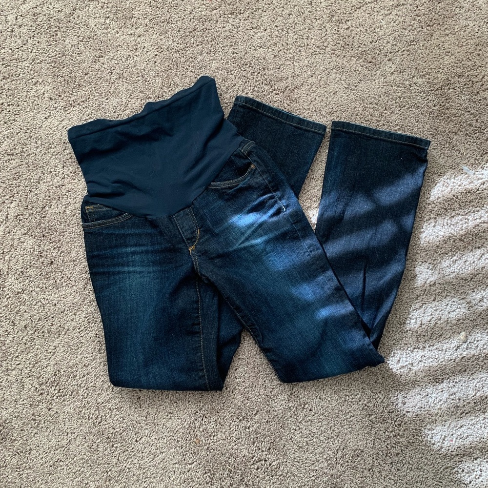 Joe’s Jeans Maternity Petite Bootcut Jeans 26 Dark